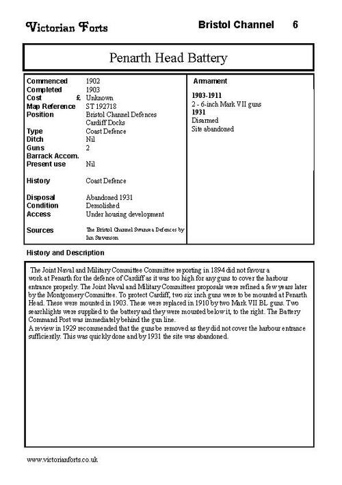 Penarth Battery datasheet